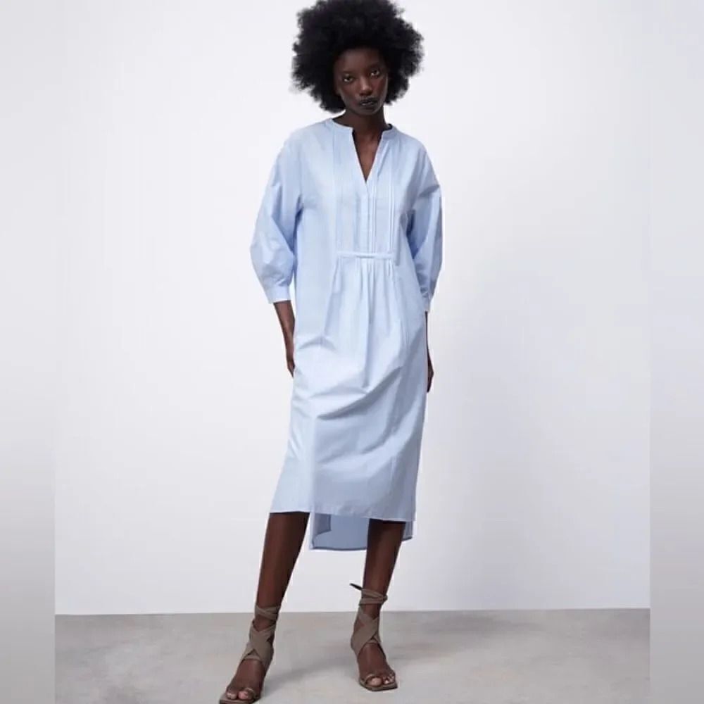 ZARA PIN TUCK TUNIC DRESS